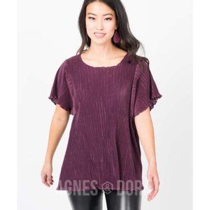 S/M/L/X/XXL Agnes & Dora Crystal Pleat Top C05